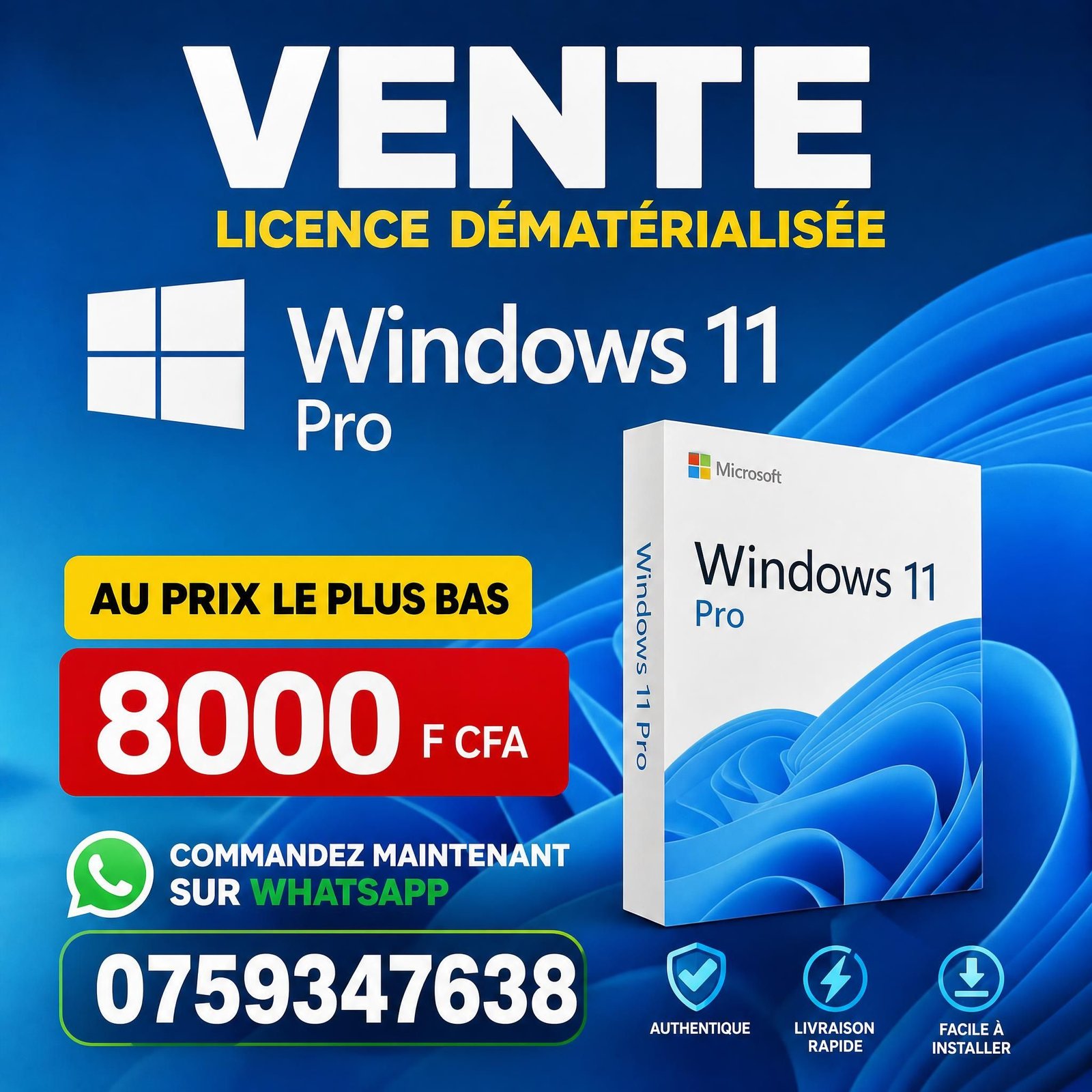LICENCE WINDOWS 11 PRO